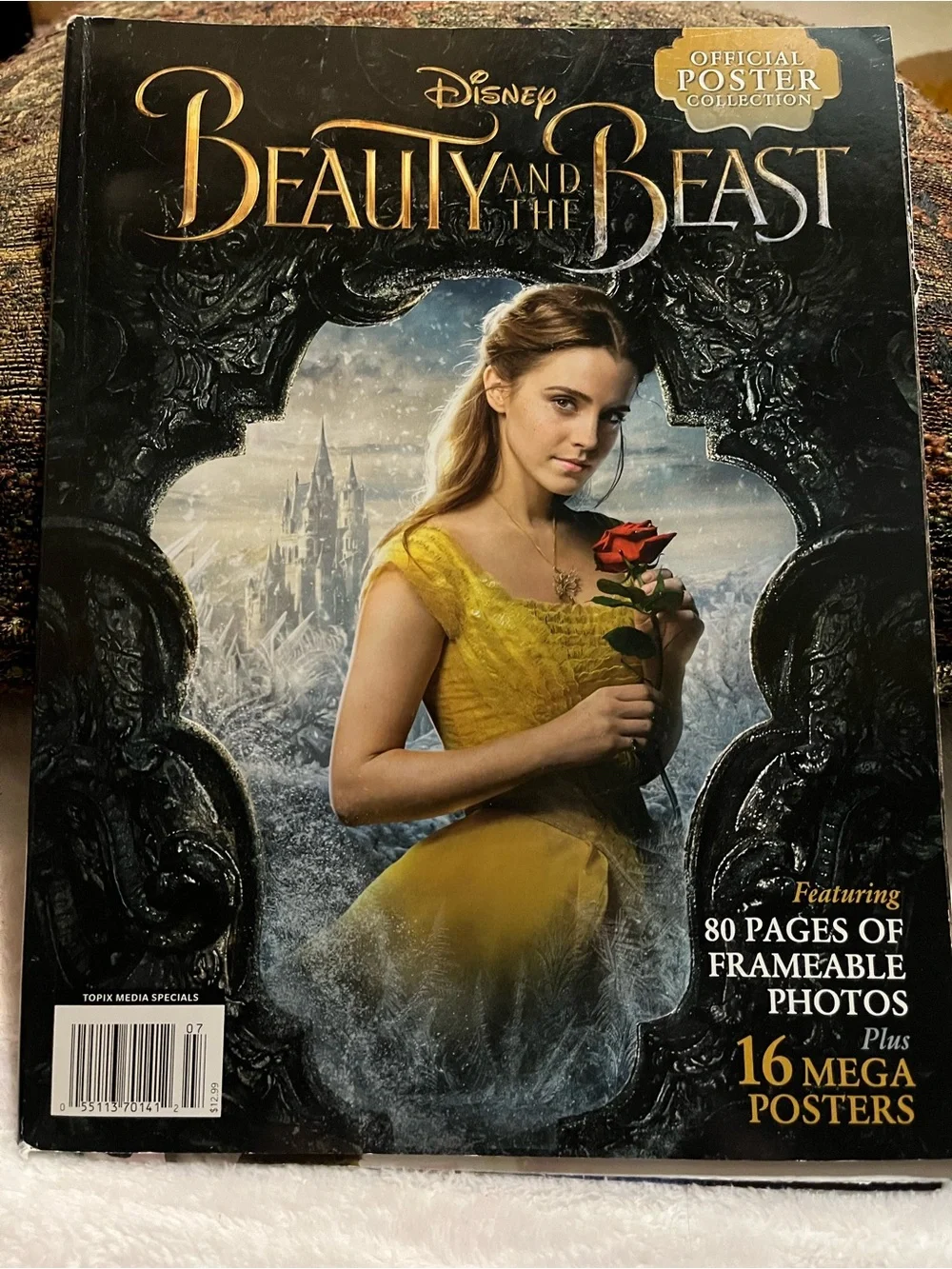 Disney Beauty and the Beast Poster Book – Yellow Dress with Red Rose